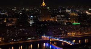 Moscow during global earth hour